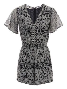 Sessun Combishort Kala Romper in Black White Size 34 (US XS)